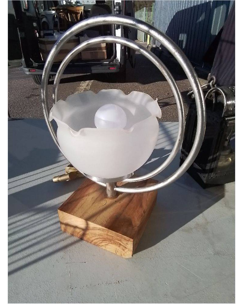 LAMPE PIED BOIS