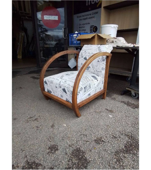 FAUTEUIL ART DECO RELOOKÉ