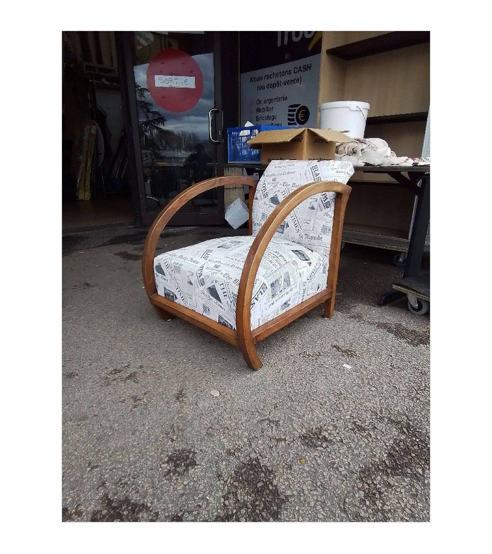 FAUTEUIL ART DECO RELOOKÉ