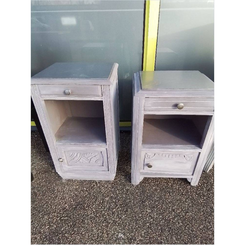CHEVET ANNEES 30 CERUSE GRIS