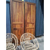 PAIRE DE PORTE NOYER