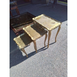TABLES GIGOGNES DOREES