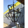 SUSPENSION LANTERNE FER FORGE