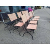 CHAISE FER ET TOILE PLIANTS