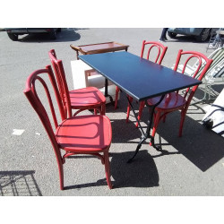 LOT DE 4 CHAISES BISTROT...