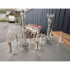 LUSTRE VERRE 4 FEUX