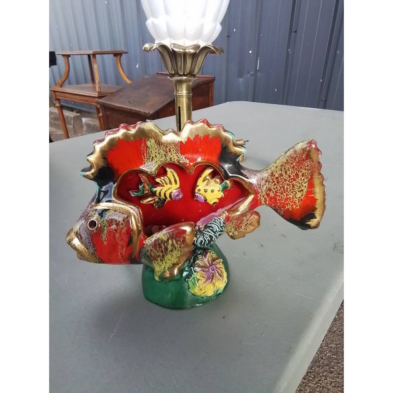 LAMPE CERAMIQUE VINTAGE VALLAURIS 