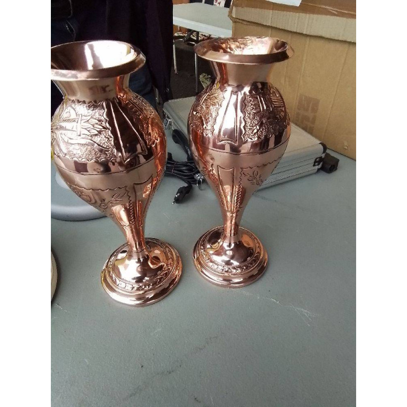 VASE ART DECO CUIVRE