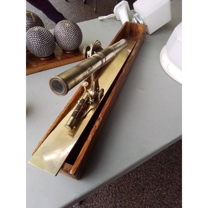 NIVEAU ALIDADE COFFRET BOIS