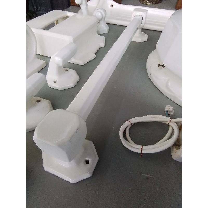 PORTE SERVIETTE ART DECO FAÏENCE 