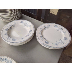 12 ASSIETTES TERRE DE FER