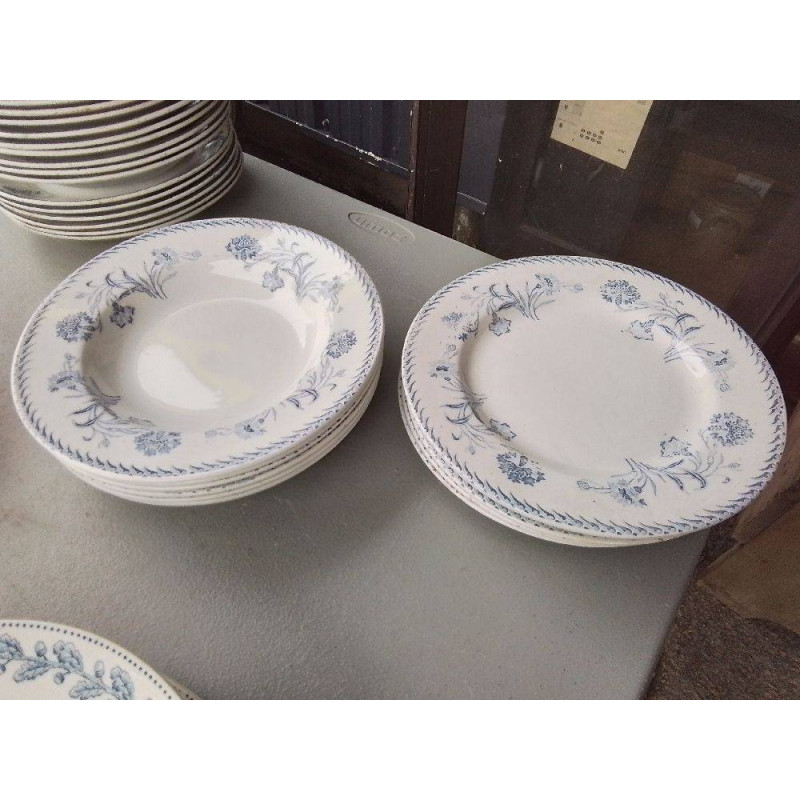 12 ASSIETTES TERRE DE FER