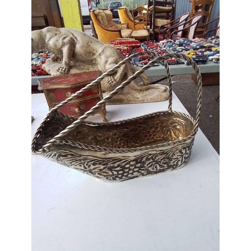 PORTE BOUTEILLE METAL ARGENTE 