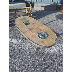 TABLE BASSE CERAMIQUE FER...