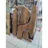 DECORATION MURAL BOIS MASSIF ABSTRAIT
