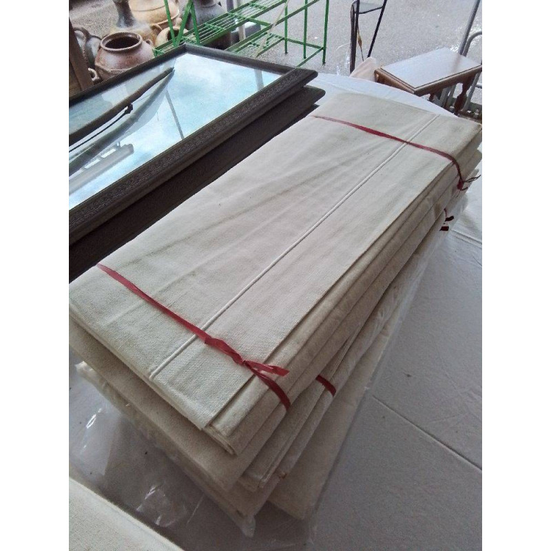 PAIRE DE DRAPS ANCIENS CONTON 
