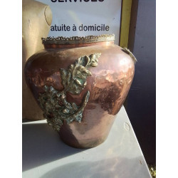 JARDINIERE CUIVRE ART NOUVEAU 