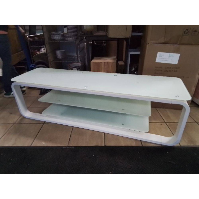 MEUBLE TV DESIGN BLANC