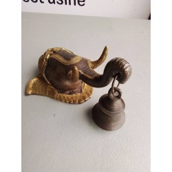 CLOCHE ELEPHANT GANESH BRONZE
