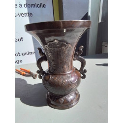 VASE BRONZE ASIATIQUE 
