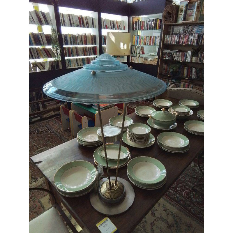 LAMPE ART DECO PETITOT MAITRE VERRIER
