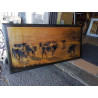TABLEAU PYROGRAVURE VACHES