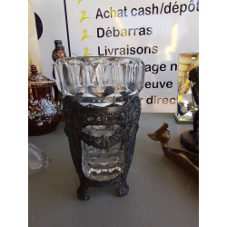 VASE VERRE ET REGULE