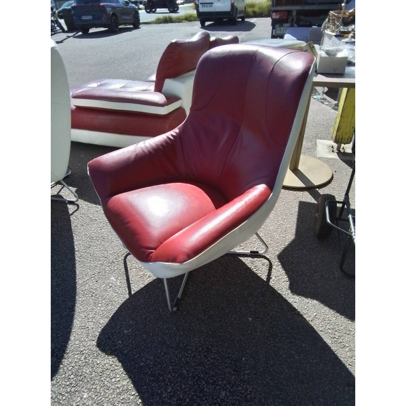 FAUTEUIL RICO KING CUIR