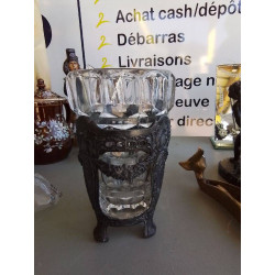 VASE VERRE ET REGULE