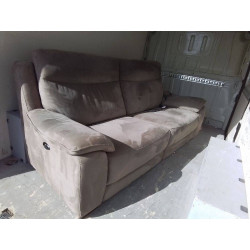 CANAPE RELAX ELECTRIQUE TAUPE