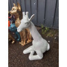 GIRAFE ASSISE BLANCHE