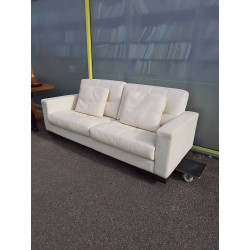 CANAPE CUIR CREME