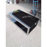 TABLE BASSE VERRE. CHROME