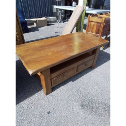 TABLE BASSE CHENE MASSIF 