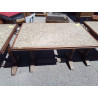 TABLE DE BISTROT BOIS ET MARBRE