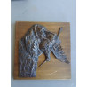 PLAQUE BRONZEDUR BOIS CHASSE